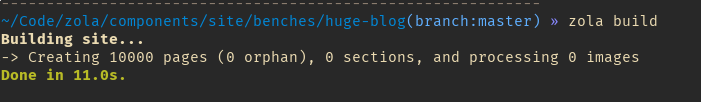 Building a huge blog with Zola 0.6.0